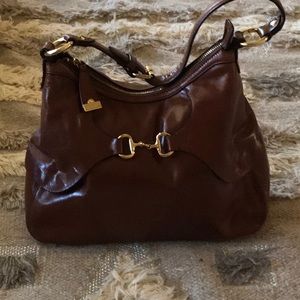 Rich Brown Leather Antonio Melani Handbag